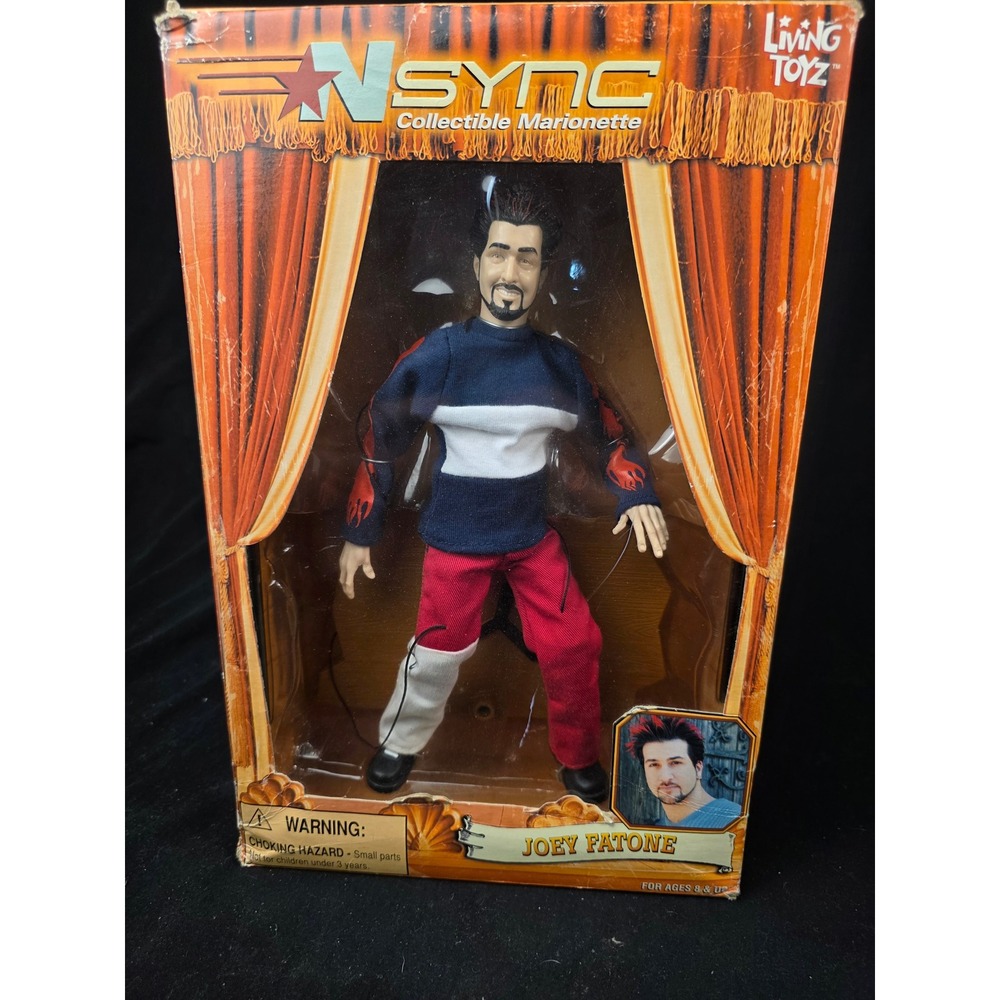 NSYNC Joey Fatone Living Toyz Collectible Marionette Vintage 2000 Figure NIB